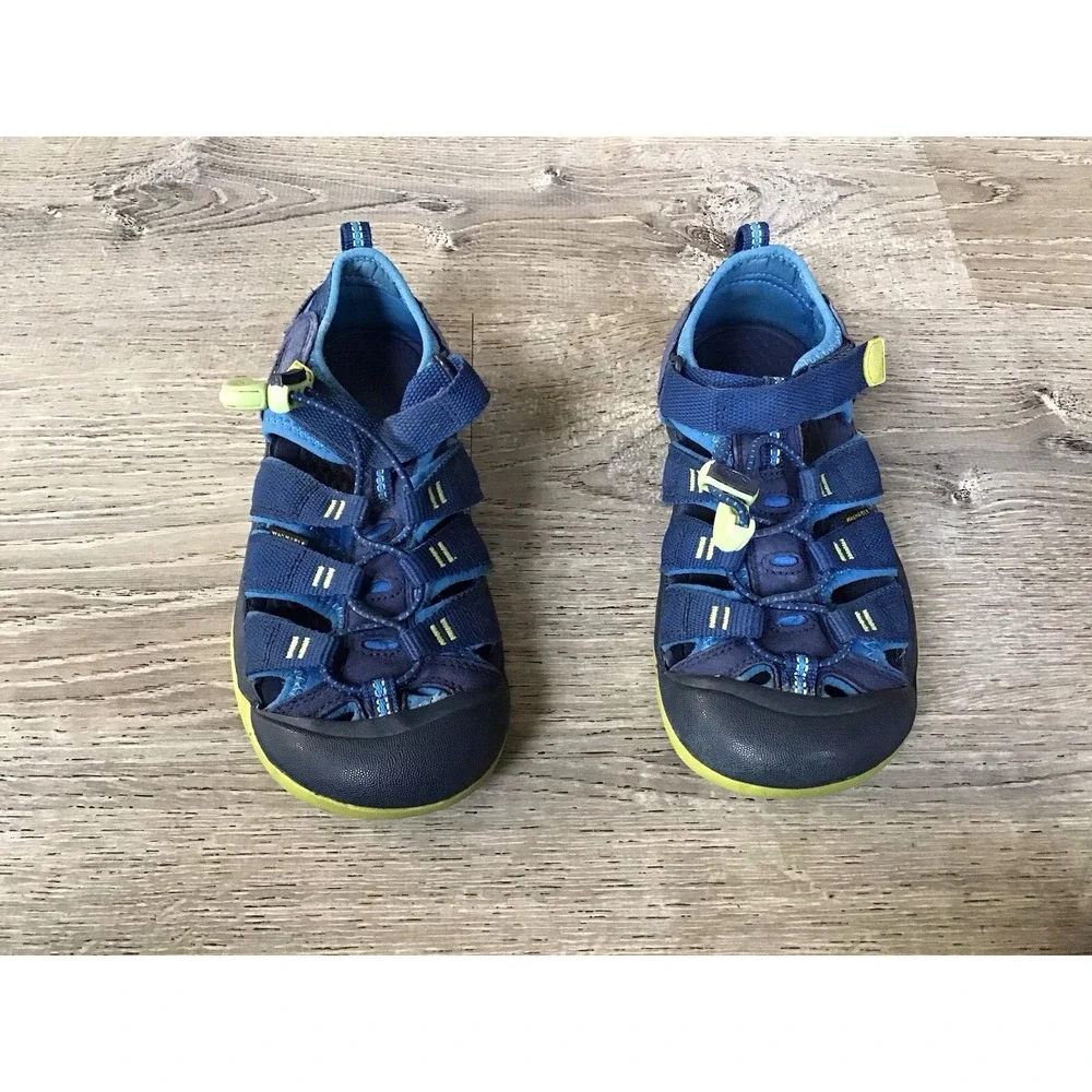 Keen Newport H2 Youth 2 Sport Sandals Blue Slip On Hiking Shoes Outdoor 1022847